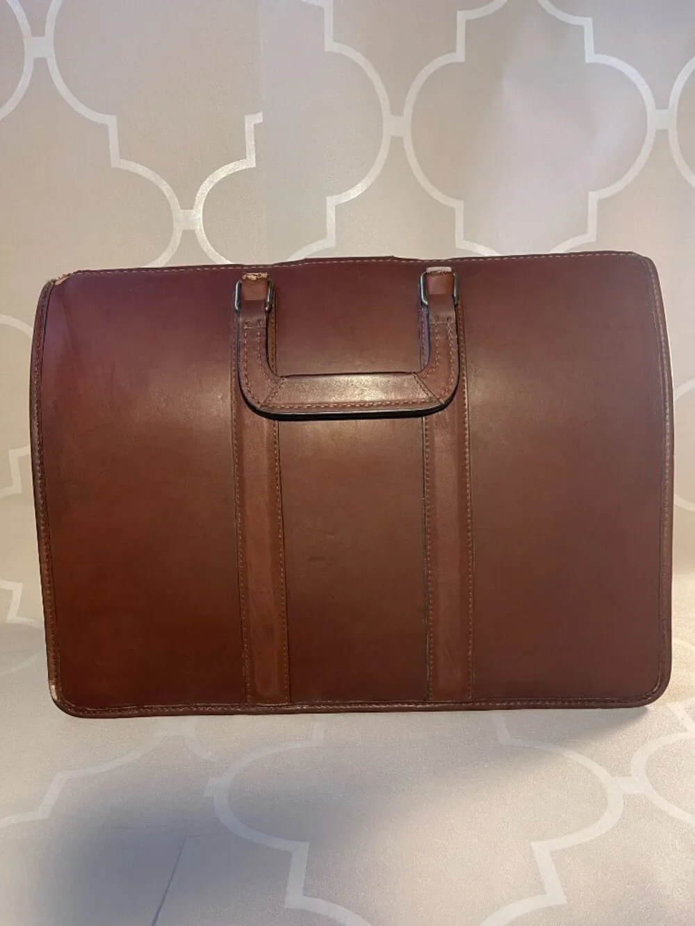 Vintage Coach 0469-301 Doctor Bag Briefcase British Tan Leather USA